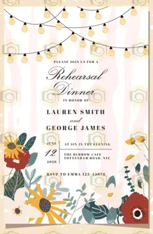 Rustic Retirement Dinner Invite Template With Wood Textures And Nature Inspired Graphics